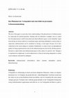 Research paper thumbnail of Das Phänomen der Verlegenheit und seine Rolle im personalen Lebenszusammenhang [Pre-Print]