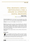 Research paper thumbnail of Uma proposta crítico-metodológica para a análise da literatura digital brasileira