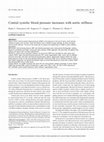 Research paper thumbnail of Central systolic blood pressure increases with aortic stiffness