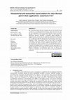 Research paper thumbnail of Metamaterial and metasurface based emitters for solar thermal photovoltaic applications: analytical review