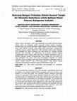 Research paper thumbnail of Rancang Bangun Prototipe Sistem Kontrol Tangki Air Otomatis Sederhana untuk Aplikasi Mesin Pencuci Komponen Industri