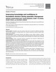 Research paper thumbnail of Improving knowledge and confidence in foundation doctors during specialty changeover