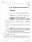 Research paper thumbnail of Case Report: Familial Hypocalciuric Hypercalcaemia and Hashimoto's Thyroiditis