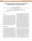 Research paper thumbnail of Effetti della radiazione RF a 900 MHz sulla regolazione di elementi ripetuti in Drosophila melanogaster