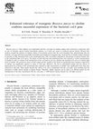 Research paper thumbnail of Enhanced tolerance of transgenic Brassica juncea to choline confirms successful expression of the bacterial codA gene