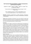 Research paper thumbnail of New Fluorescent Heterocyclic Materials: Synthesis, Solvatochromic and Fluorescence Properties