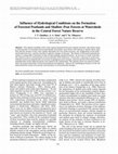 Research paper thumbnail of Influence of Hydrological Conditions on the Formation of Forested Peatlands and Shallow-Peat Forests at Watersheds in the Central Forest Nature Reserve