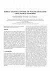 Research paper thumbnail of Robust Adaptive Control of Nonlinear Systems Using Neural Networks