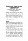 Research paper thumbnail of An adaptive approach for optimal path planning of unmanned aerial vehicles