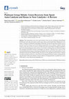 Research paper thumbnail of Platinum Group Metals: Green Recovery from Spent Auto-Catalysts and Reuse in New Catalysts—A Review