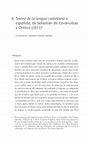 Research paper thumbnail of Tesoro de la lengua castellana o española, de Sebastián de Covarrubias y Orozco (1611)