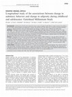 Research paper thumbnail of Longitudinal study of the associations between change in sedentary behavior and change in adiposity during childhood and adolescence: Gateshead Millennium Study