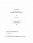 Research paper thumbnail of What's Left Unsaid: Rewriting and Restorying in a South African Teacher Education Classroom