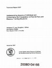 Research paper thumbnail of Understanding Aspects of Individual and Collaborative Skill Acquisition in Face-to-Face and Distance Training Situations