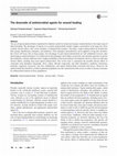 Research paper thumbnail of The downside of antimicrobial agents for wound healing