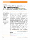 Research paper thumbnail of Utilization of extracorporeal membrane oxygenation in DCD and DBD lung transplants: a 2-year single-center experience