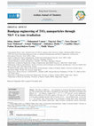 Research paper thumbnail of Bandgap engineering of TiO2 nanoparticles through MeV Cu ions irradiation