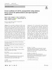 Research paper thumbnail of Green synthesis of CuFeS2 nanoparticles using mimosa leaves extract for photocatalysis and supercapacitor applications