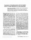 Research paper thumbnail of Expression of beta3-adrenoceptors with low lipolytic action in human subcutaneous white adipocytes