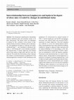 Research paper thumbnail of Interrelationship between lymphocytes and leptin in fat depots of obese mice revealed by changes in nutritional status