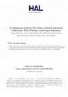 Research paper thumbnail of A Comparison between Two Main Academic Literature Collections: Web of Science and Scopus Databases