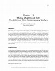 Research paper thumbnail of Thou shall not kill the ethics of ai in contemporary warfare