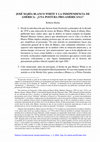 Research paper thumbnail of "José María Blanco White y la Independencia de América: ¿Una postura pro-americana?"