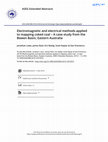 Research paper thumbnail of Electromagnetic and electrical methods applied to mapping coked coal – A case study from the Bowen Basin, Eastern Australia