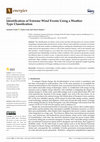 Research paper thumbnail of Identification of Extreme Wind Events Using a Weather Type Classification