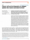 Research paper thumbnail of Cancer cell survival depends on collagen uptake into tumor-associated stroma