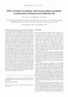 Research paper thumbnail of Effect of retinol on radiation- and estrogen-induced neoplastic transformation of human breast epithelial cells