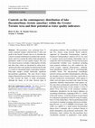 Research paper thumbnail of Controls on the contemporary distribution of lake thecamoebians (testate amoebae) within the Greater Toronto Area and their potential as water quality indicators