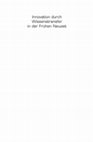 Research paper thumbnail of Innovation durch Wissenstransfer in der Frühen Neuzeit : Kultur- und geistesgeschichtliche Studien zu Austauschprozessen in Mitteleuropa