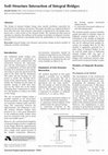 Research paper thumbnail of Soil-Structure Interaction of Integral Bridges