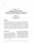 Research paper thumbnail of Keeping It Social