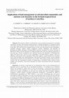 Research paper thumbnail of Implications of land management on soil microbial communities and nutrient cycle dynamics in the lowland tropical forest of northern Costa Rica