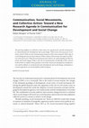 Research paper thumbnail of Communication, Social Movements, and Collective Action: Toward a New Research Agenda in Communication for Development and Social Change