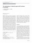 Research paper thumbnail of The epidemiology of clinically apparent HIV infection in Nicaragua