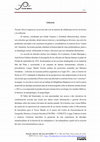 Research paper thumbnail of Editorial - Pasado Abierto, vol 9, N°17