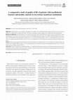 Research paper thumbnail of A comparative study of quality of life of patients with maxillofacial fracture and healthy controls at two tertiary healthcare institutions