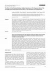 Research paper thumbnail of The effect of post-mating diclofenac sodium injections on the pregnancy rate of the lactating goats synchronized by buck effect at the initiation of breeding season