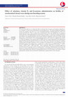 Research paper thumbnail of Effects of selenium, vitamin E, and β-carotene administration on fertility of Awassi ewes synchronized for estrus in non-breeding season