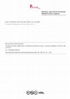 Research paper thumbnail of Les horaires de travail dans le couple