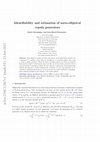 Research paper thumbnail of Identifiability and estimation of meta-elliptical copula generators