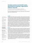 Research paper thumbnail of Amnijska membrana kot biološki nosilec, njena priprava in uporaba v regenerativni medicini v Sloveniji