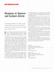 Research paper thumbnail of Response to Spencer and Graham Article