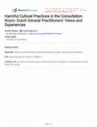 Research paper thumbnail of Harmful Cultural Practices in the Consultation Room: Dutch General Practitioners’ Views and Experiences