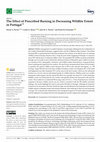 Research paper thumbnail of The Effect of Prescribed Burning in Decreasing Wildfire Extent in Portugal