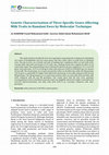 Research paper thumbnail of Genetic Characterization of Three Specific Genes Affecting Milk Traits in Hamdani Ewes by Molecular Technique