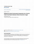 Research paper thumbnail of Bridging the Culture's Environments Components into a Common Cause: Case Study El Zahrawan Charity Corporation in Egypt